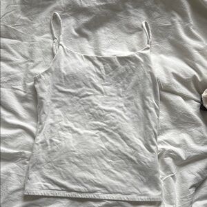 GAP White Fitted Camisole Top